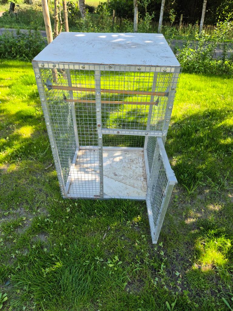 Vogelkooi, Ophalen, Gebruikt, Aluminium, Vogelkooi