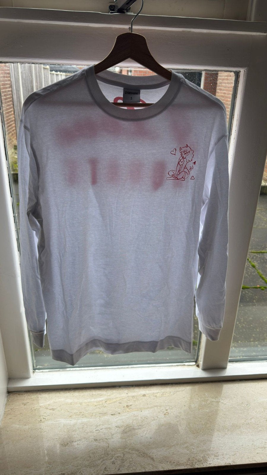 Gymshark trui, Wit, Nieuw, Ophalen of Verzenden, Maat 36 (S)