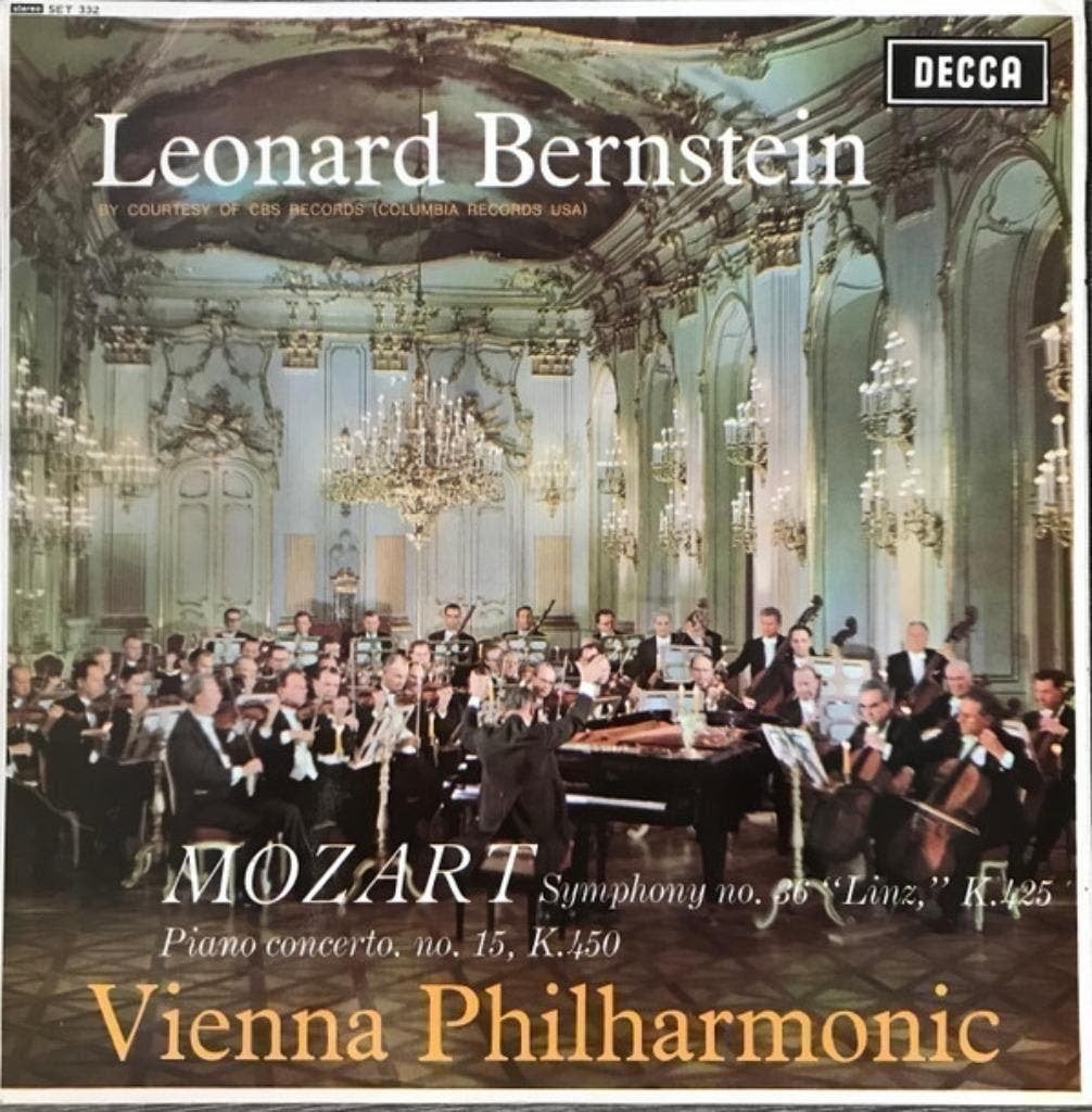 Leonard Bernstein Mozart ‎Symphony, Cd's en Dvd's, Kamermuziek, Ophalen of Verzenden, Zo goed als nieuw, 12 inch