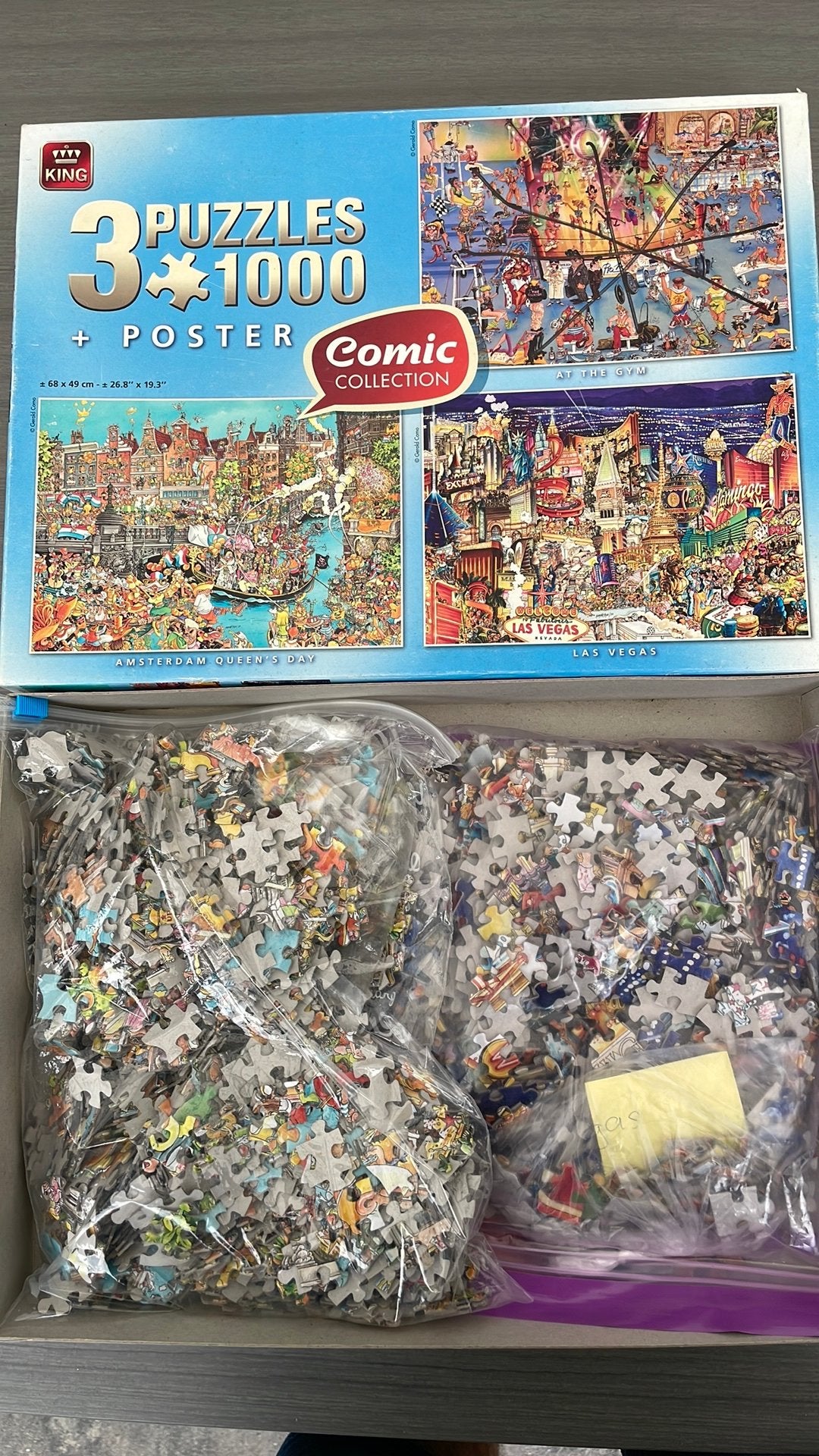 Amsterdam en Las Vegas ! 2 puzzels!, Ophalen of Verzenden, 500 t/m 1500 stukjes, Zo goed als nieuw