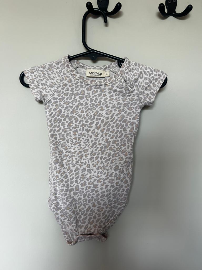 MarMar Copenhagen Top / Romper - Panterprint - Maat 56/62, Kinderen en Baby's, Ophalen of Verzenden, Zo goed als nieuw, Jongetje of Meisje