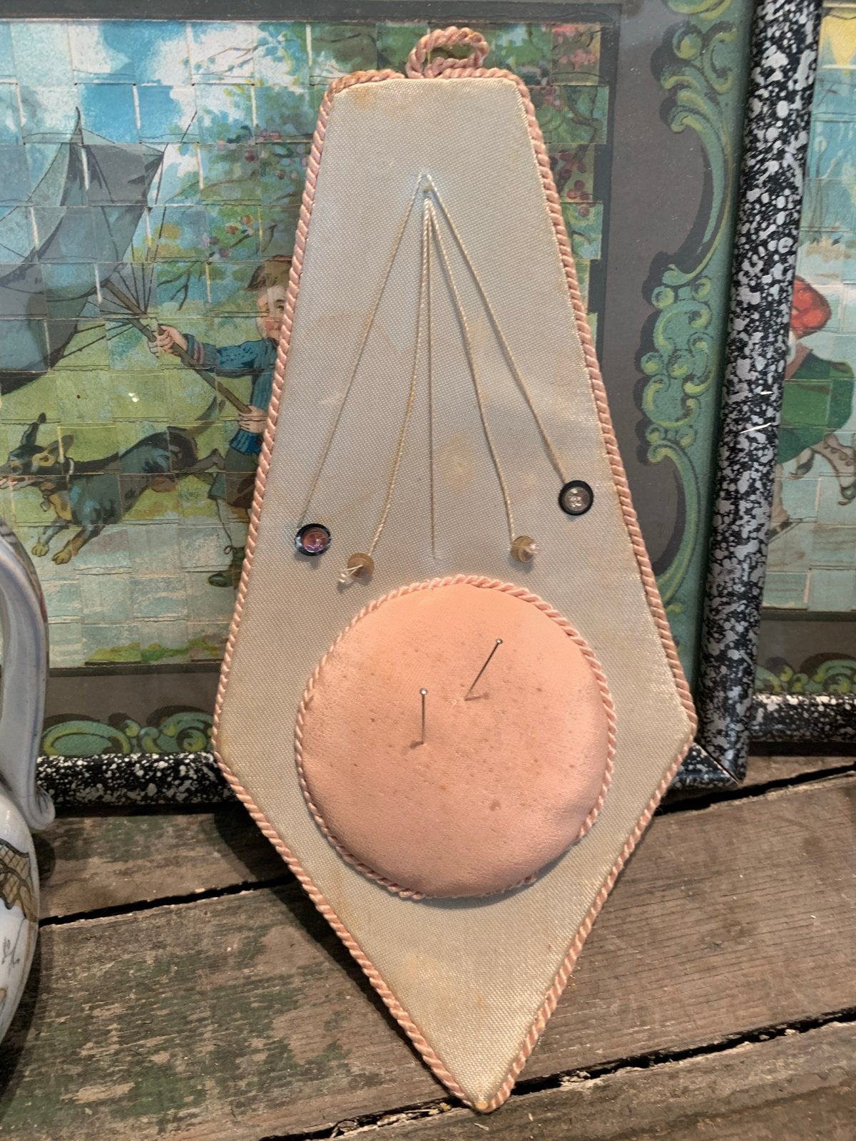 Antiek speldenkussen volkskunst, Antiek en Kunst, Ophalen of Verzenden