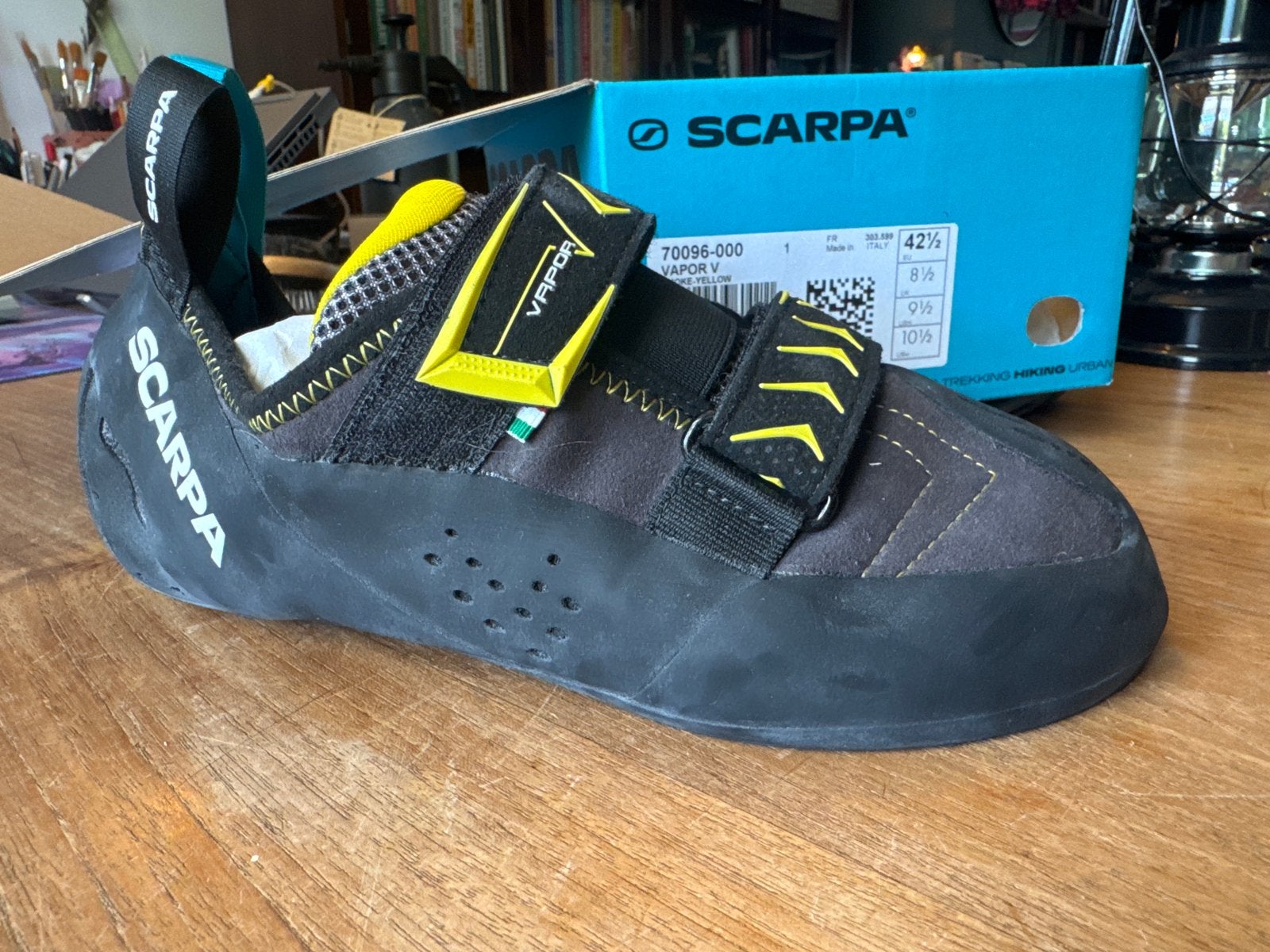 Scarpa Vapor V Klimschoenen - Maat 42.5 - Zo goed als nieuw, Sport en Fitness, Klimsport, Ophalen of Verzenden, Zo goed als nieuw