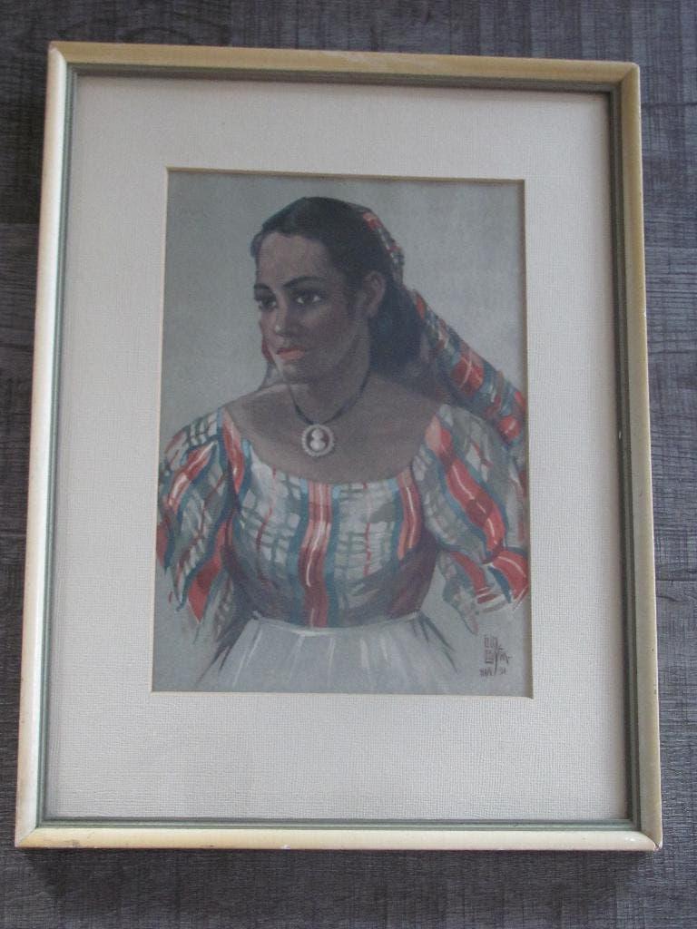 Eelco Leegstra - 1951 - Haiti - Haïtiaanse vrouw, Ophalen of Verzenden