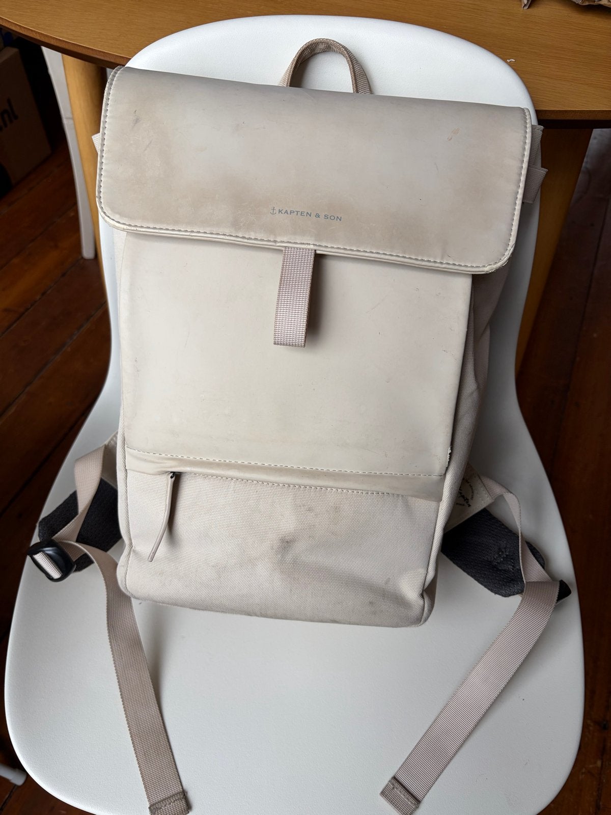 Kapten & Son Fyn Sandstone rugzak, Sieraden, Tassen en Uiterlijk, Ophalen of Verzenden, Gebruikt, 25 tot 40 cm, Overige merken