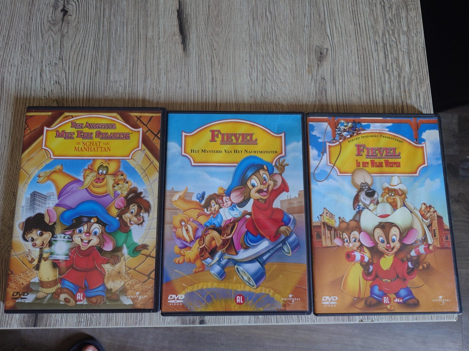 Fievel 3x DvDs, Ophalen of Verzenden