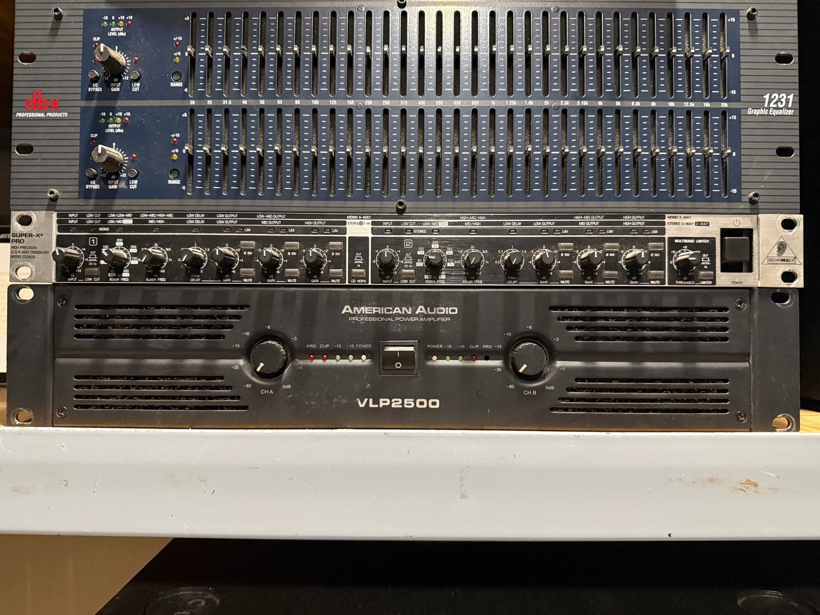 2x American Audio VLP2500 Versterker, Ophalen, Gebruikt