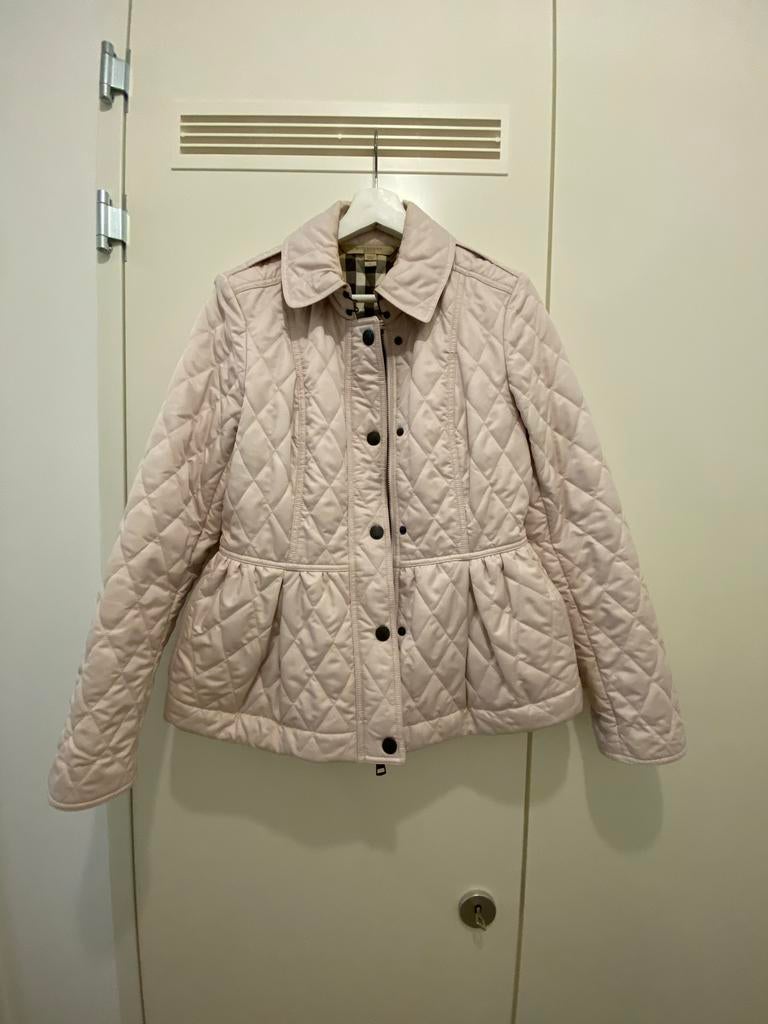 Original Burberry gewatteerde jas - Gedragen, Roze, Ophalen of Verzenden, Gedragen, Roze