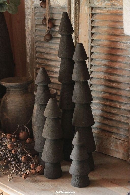 Houten kerstboom in sobere stijl, Www.jufbrocante.nl, Www.jufbrocante.nl, Nieuw, Ophalen of Verzenden