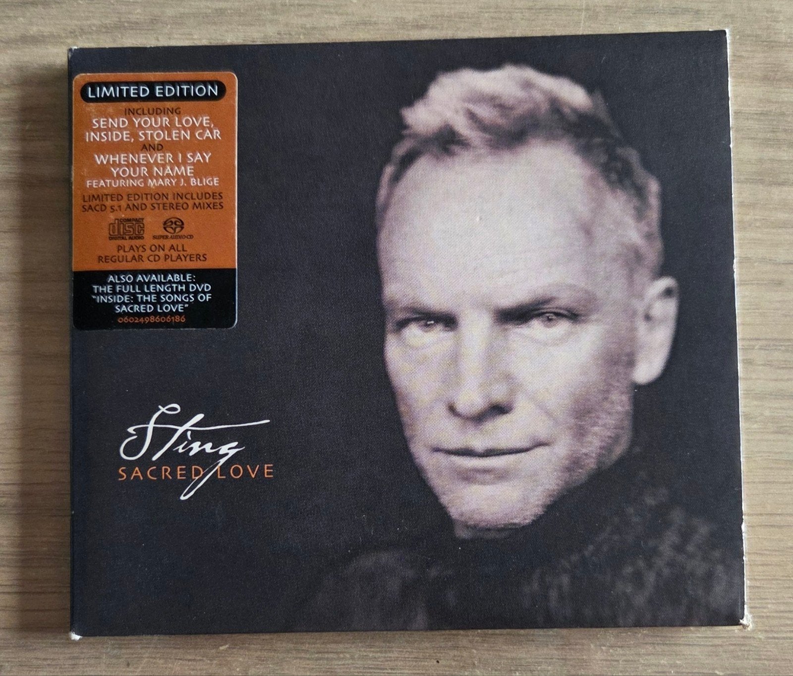 Sting - Sacred Love (Limited Edition CD), Pop, Inclusief boekje, Ophalen of Verzenden, Zo goed als nieuw