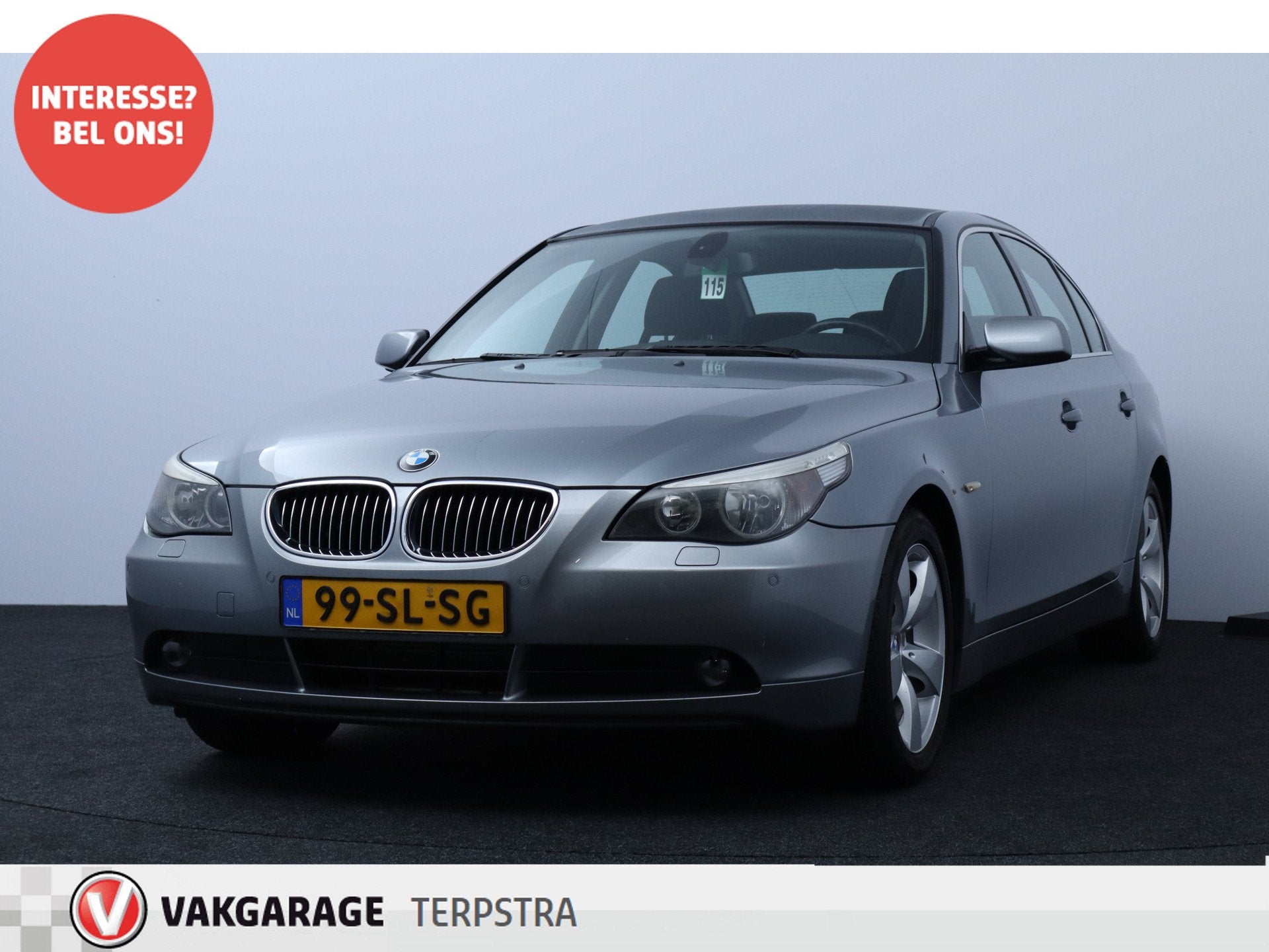 BMW 5 Serie 523i Business Line/ 6-Cilinder!/ Automaat/ 17''L, Auto's, Automaat, Zwart, 2497 cc, 1465 kg