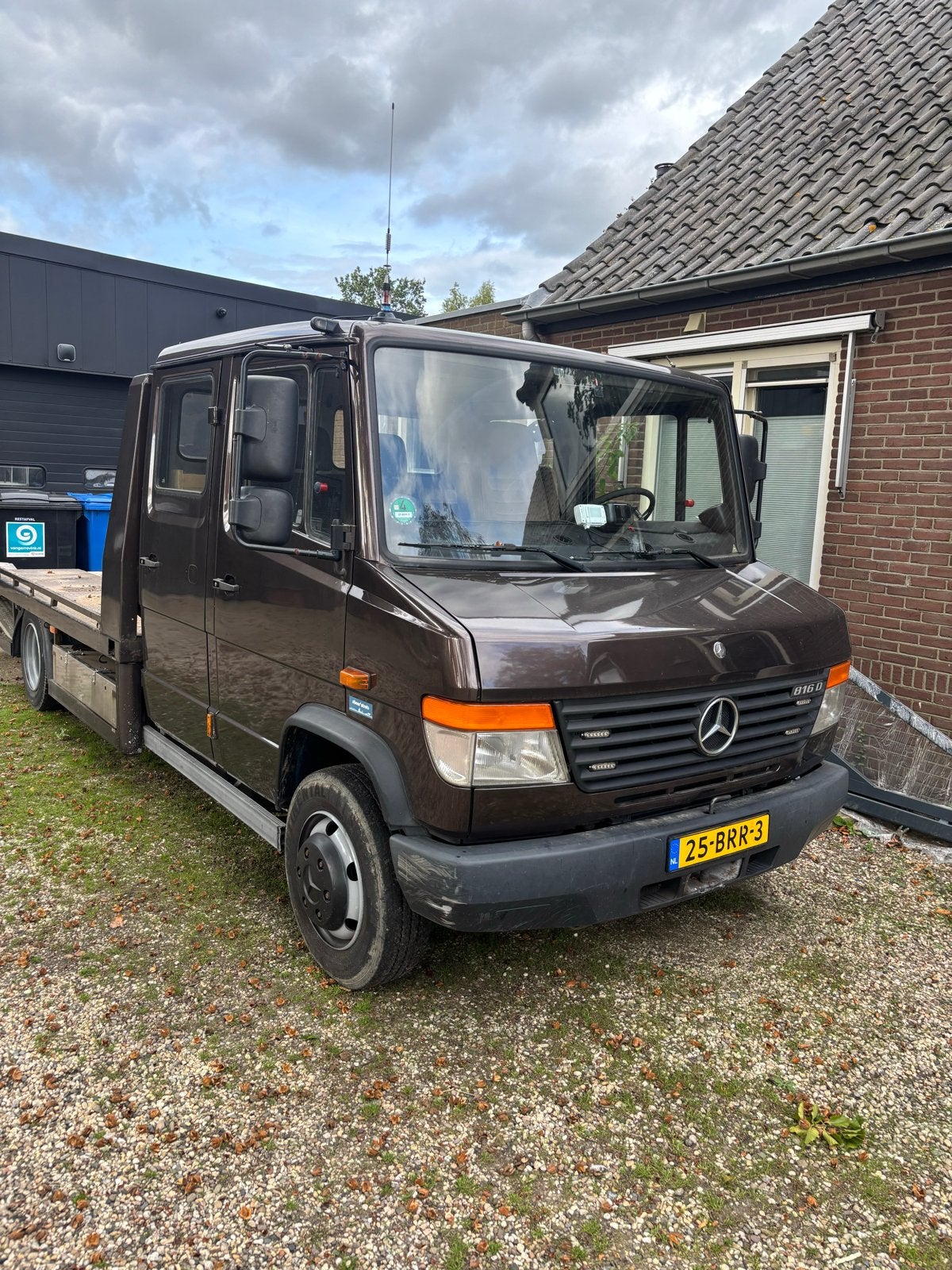 Mercedes benz vario 816d oprijwagen 2008 belastingvrij MARGE, Zwart, Bruin, Particulier, Euro 4