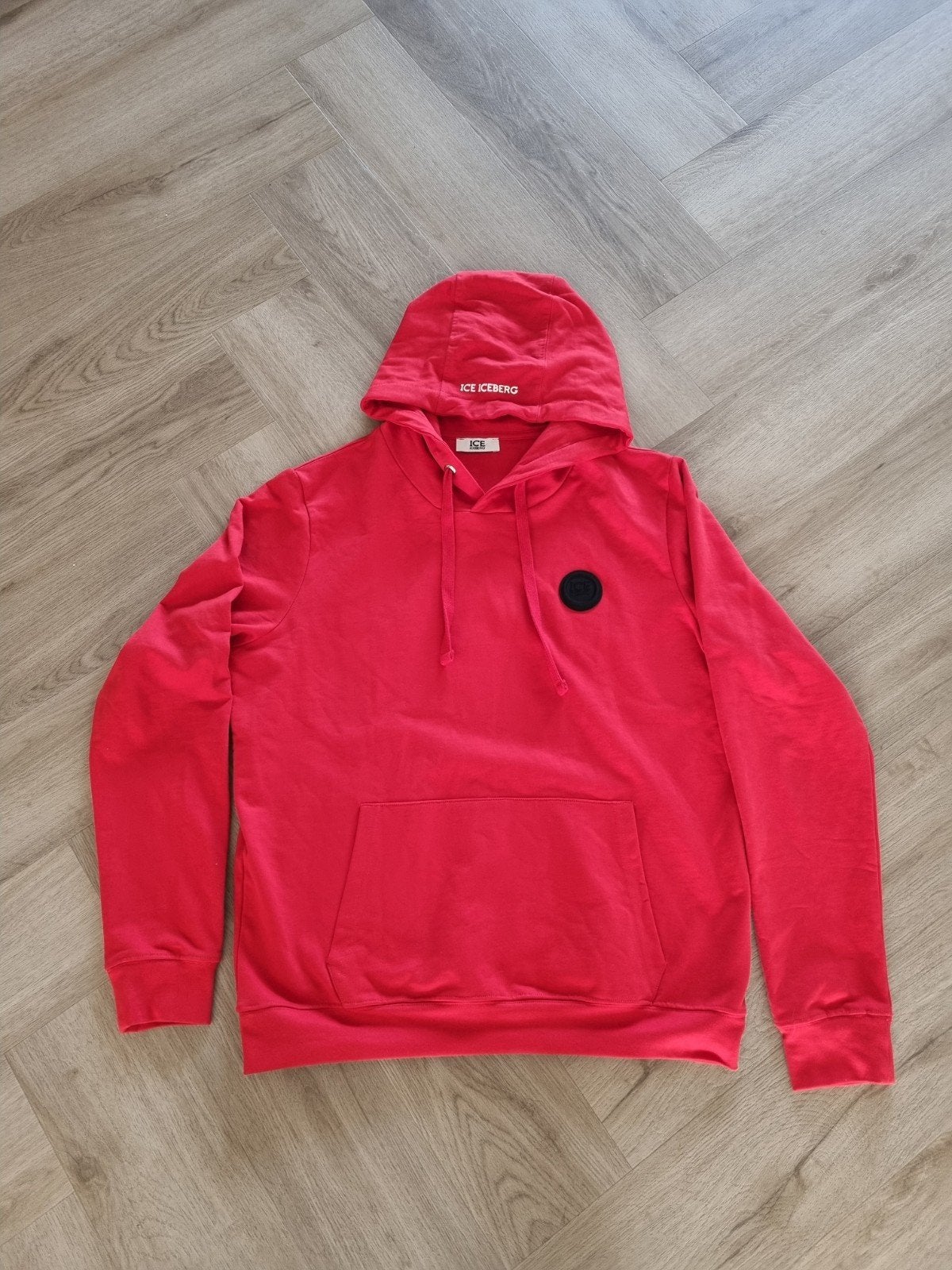 Iceberg hoodie rood - Maat XL, Kleding | Heren, Maat 56/58 (XL), Ophalen of Verzenden, Zo goed als nieuw, Rood