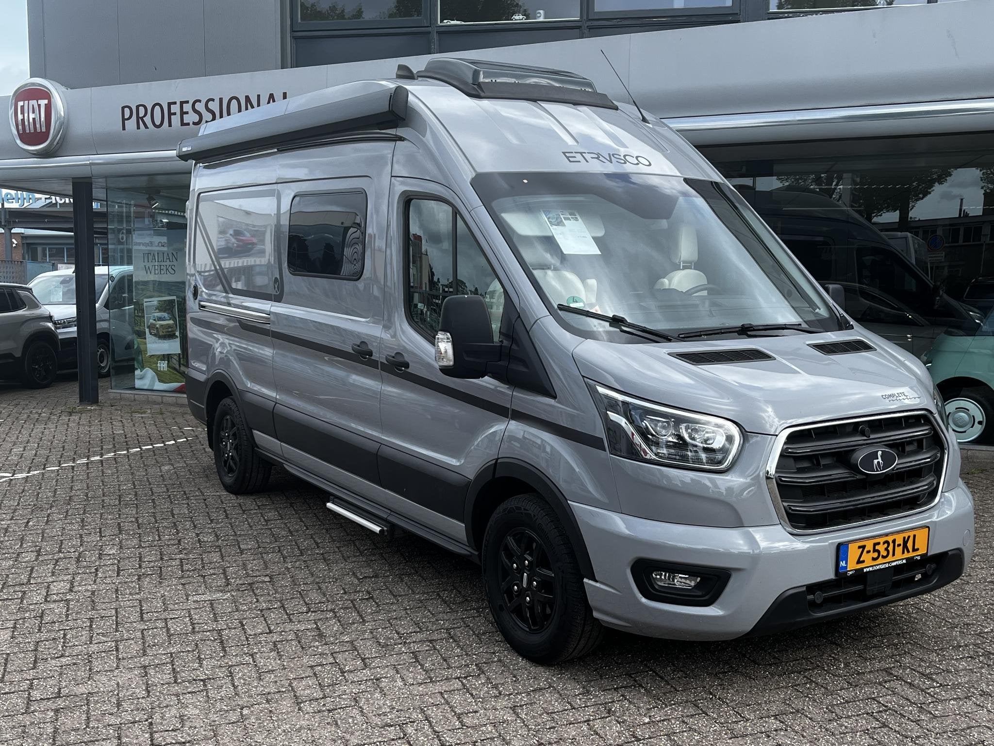 Etrusco Cv 600 df Complete Selection, Caravans en Kamperen, Campers, Automaat, Buscamper of Camperbus, Airconditioning, Tot en met 2