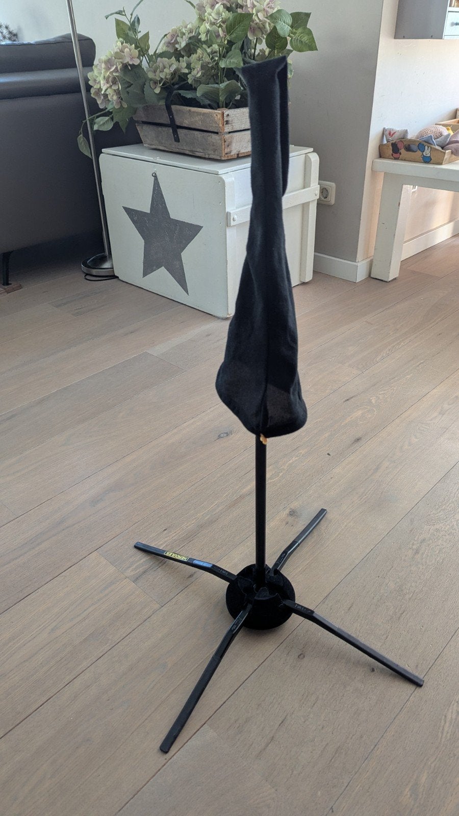 Trombone standaard met demper, Ophalen of Verzenden, Gebruikt, Koperblazer, Met koffer of draagtas