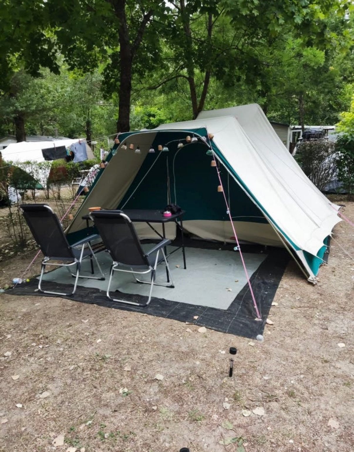 4 persoons tent van katoen, Ophalen, Zo goed als nieuw, Tot en met 4