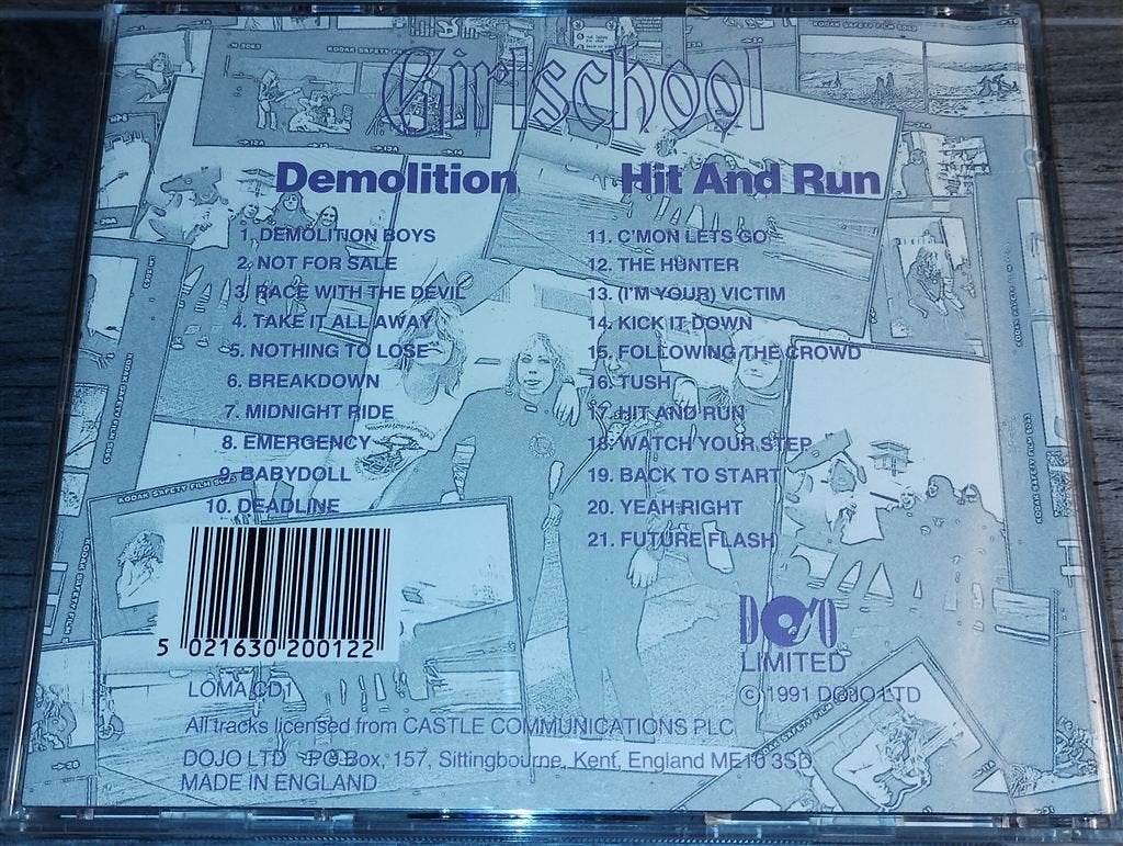 Girlschool ‎- Demolition / Hit And Run, Ophalen of Verzenden, Zo goed als nieuw