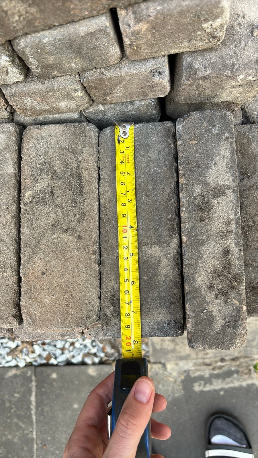 Gebruikte betonnen klinkers, Ophalen, Gebruikt, Klinkers, 5 tot 10 m²