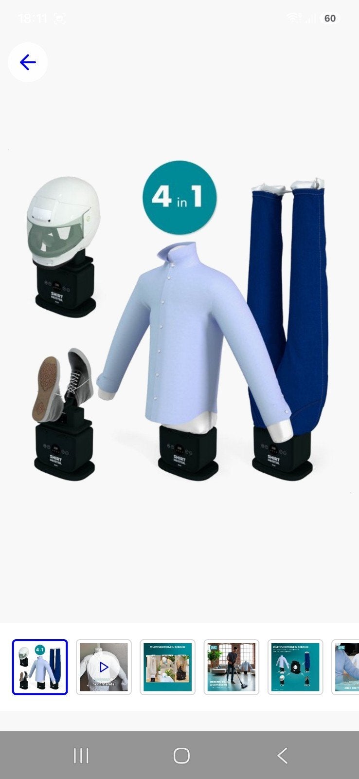 4-in-1 Kledingstomer en Droger voor Kleding, Schoenen, enz, Ophalen, Nieuw, Kledingstomer