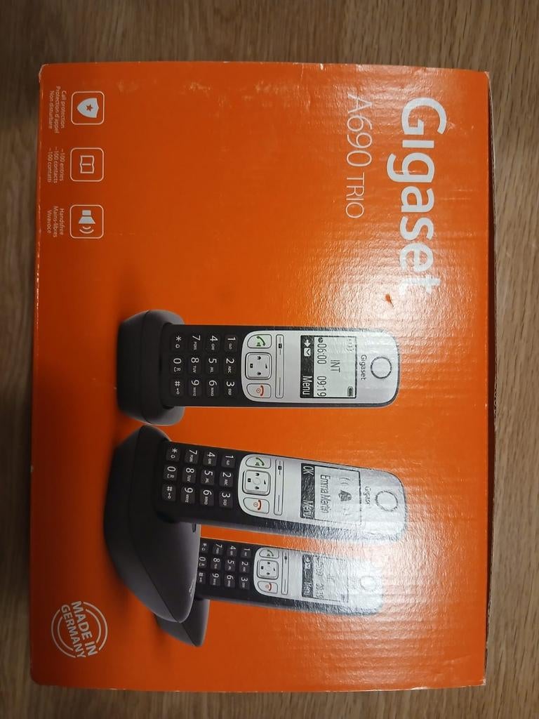 Siemens Gigaset A690 Trio draadloze telefoons, Ophalen