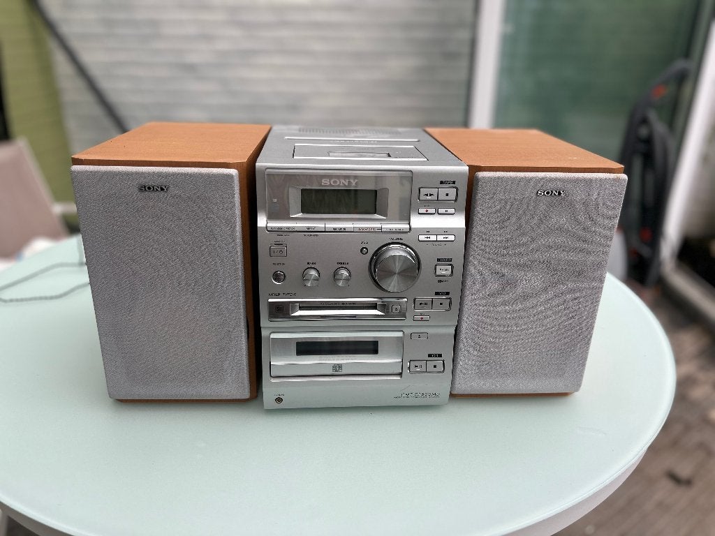 Sony CMT-CP500MD MiniDisc  Stereo System CD Cassette & Radio, Ophalen, Gebruikt, Cd-speler, Sony