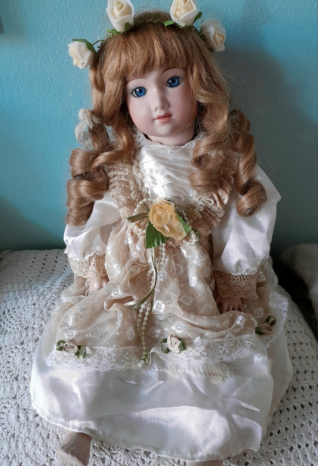 Oud popje  Kestner 42 cm, Verzamelen, Verzenden, Gebruikt, Pop