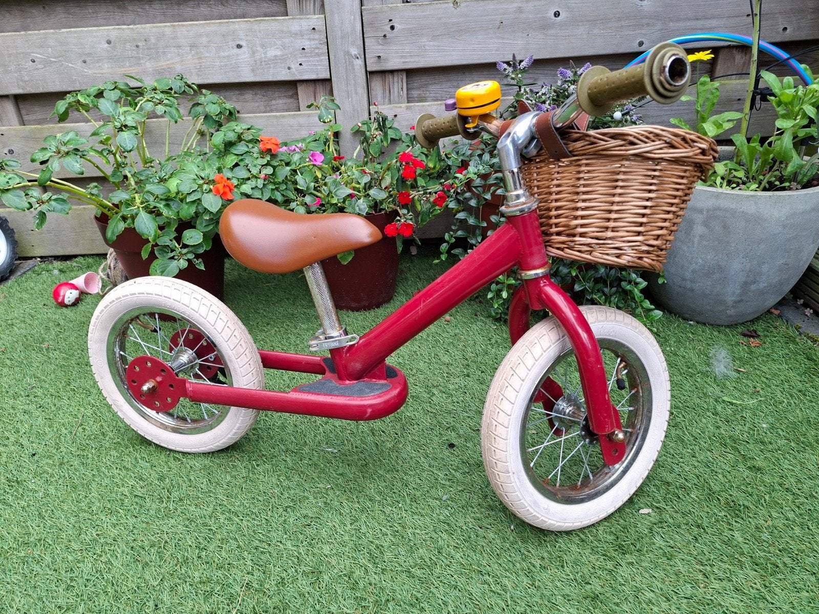 Trybike Loopfiets Trike Rood met Mandje, Ophalen