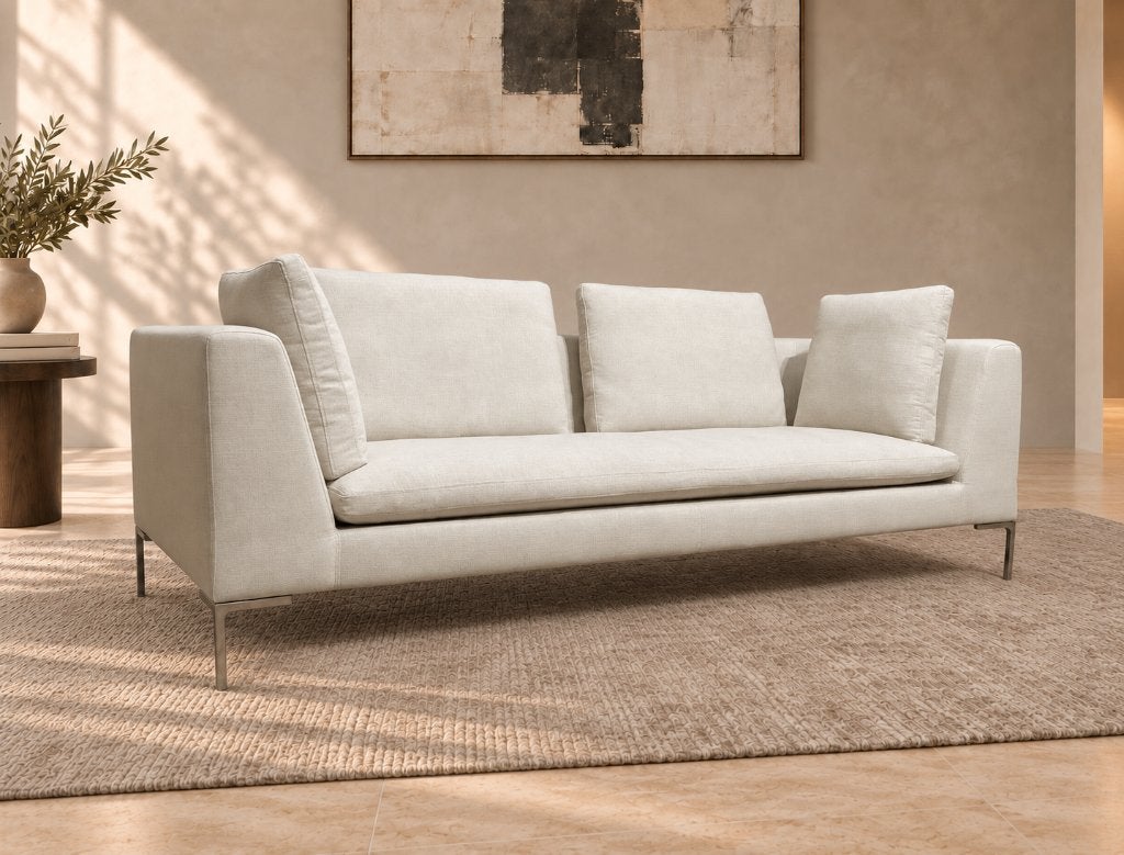 NIEUW GESTOFFEERD B&B Italia Charles 3-Zits + GARANTIE, Design Bank Bankstel Zetel 3-Zits B&B Italia, 75 tot 100 cm, Www.designplaats.nl