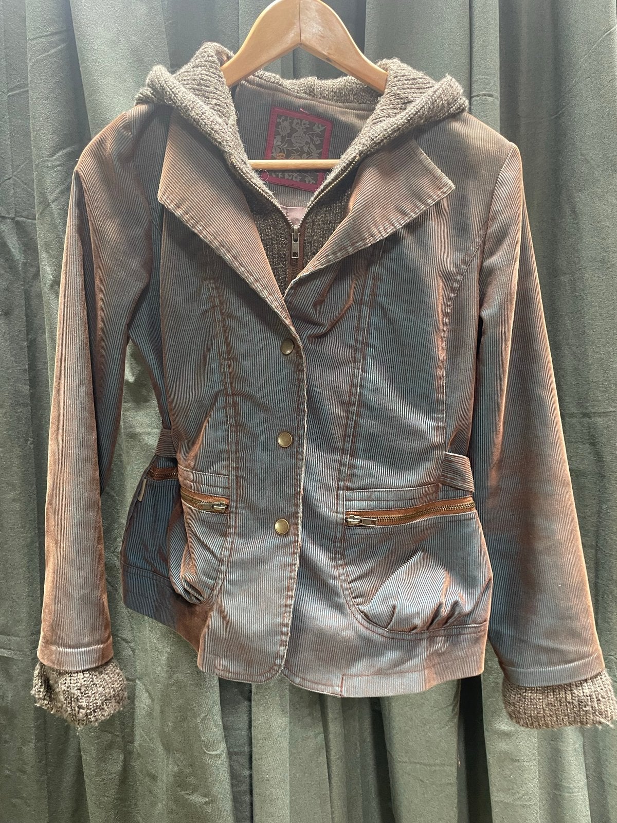 Bohemia jasje met dubbele sluiting en verstelbare taille, Kleding | Dames, Ophalen of Verzenden, Gedragen, Maat 38/40 (M), Blauw
