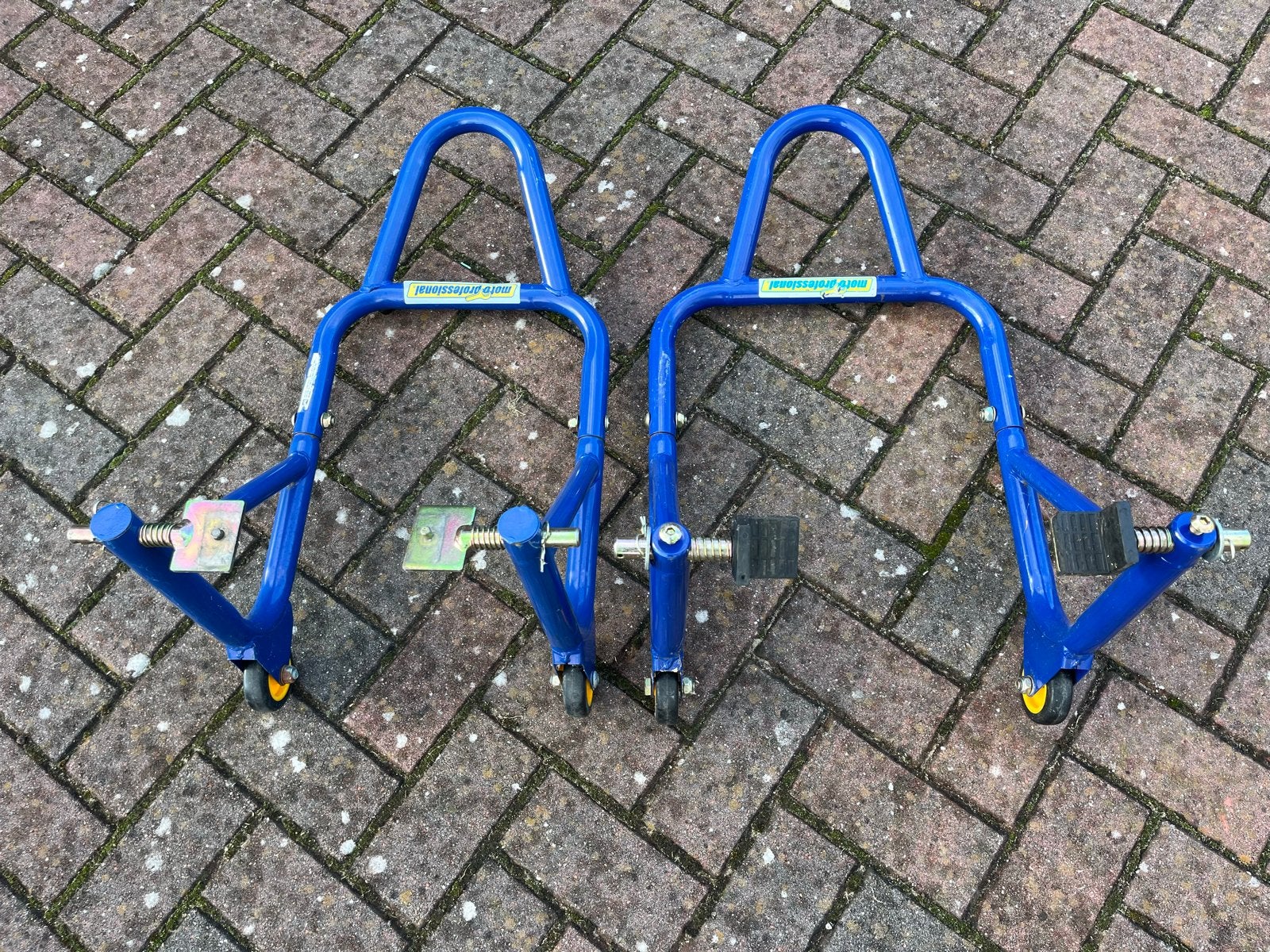 Paddock stand Set - Voor en Achter, Motoren, Ophalen, Gebruikt