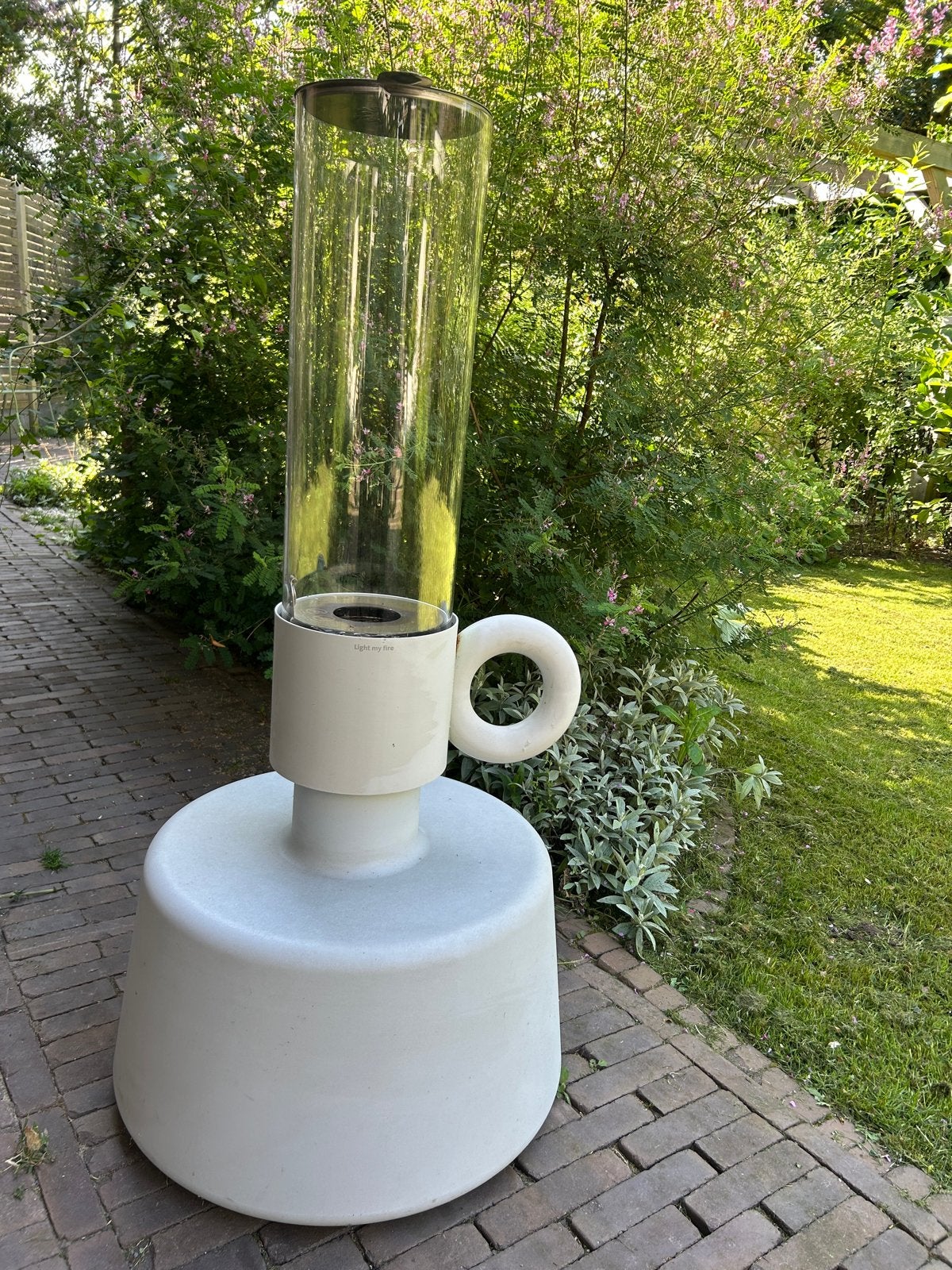 Zeer nette Fatboy Flamptique olielamp met fles olie, Ophalen, Kunststof, Minder dan 50 watt, Overige typen