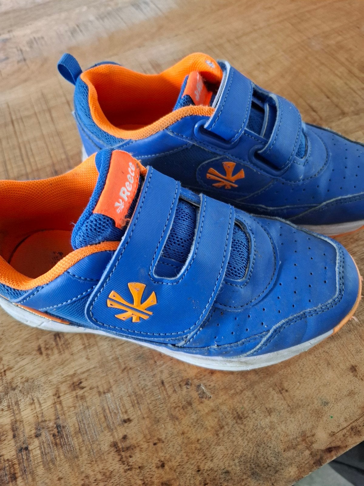 Reece hockeyschoenen maat 32 - Blauw/Oranje, Gebruikt, Ophalen of Verzenden, Reece, Jongen of Meisje