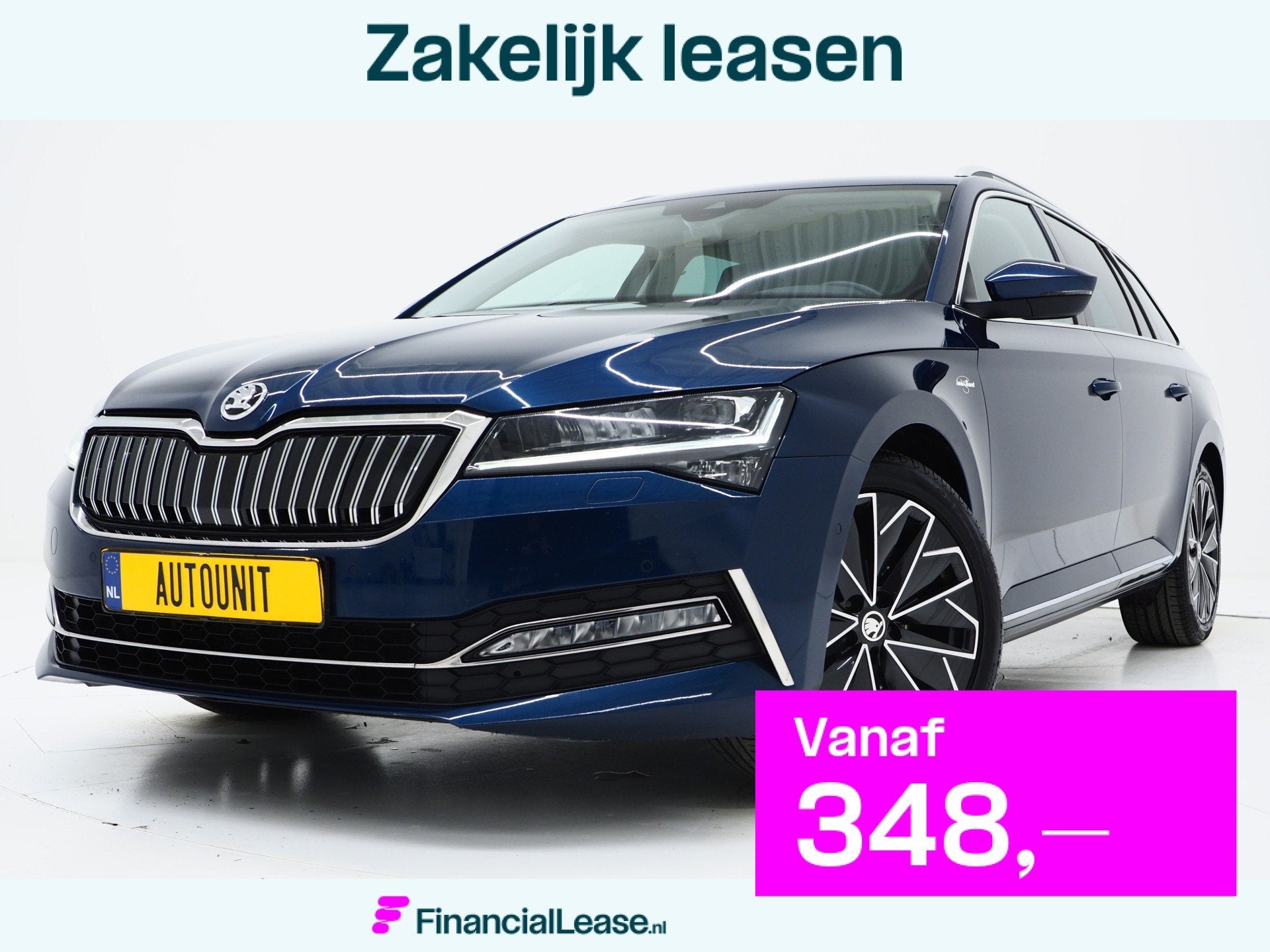 Skoda Superb Combi 1.4 TSI iV Laurin & Klement | Leder | Can, Auto's, Skoda, Bedrijf, Lease, Financial lease, Superb, ABS, Achteruitrijcamera