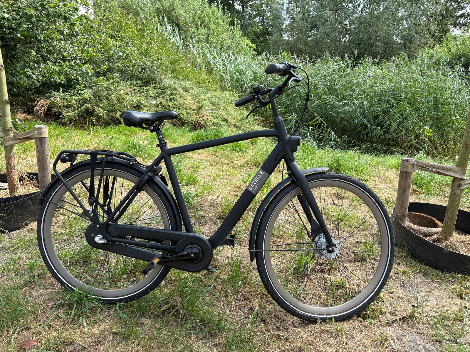 Gazelle Esprit - Mat Zwart, Ophalen, Velgrem, Versnellingen, Zo goed als nieuw