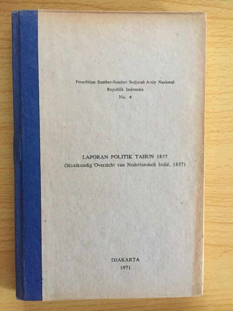 Staatkundig overzicht van Nederlands-Indië, 1837, Boeken, Ophalen of Verzenden, Gelezen, Soemartini