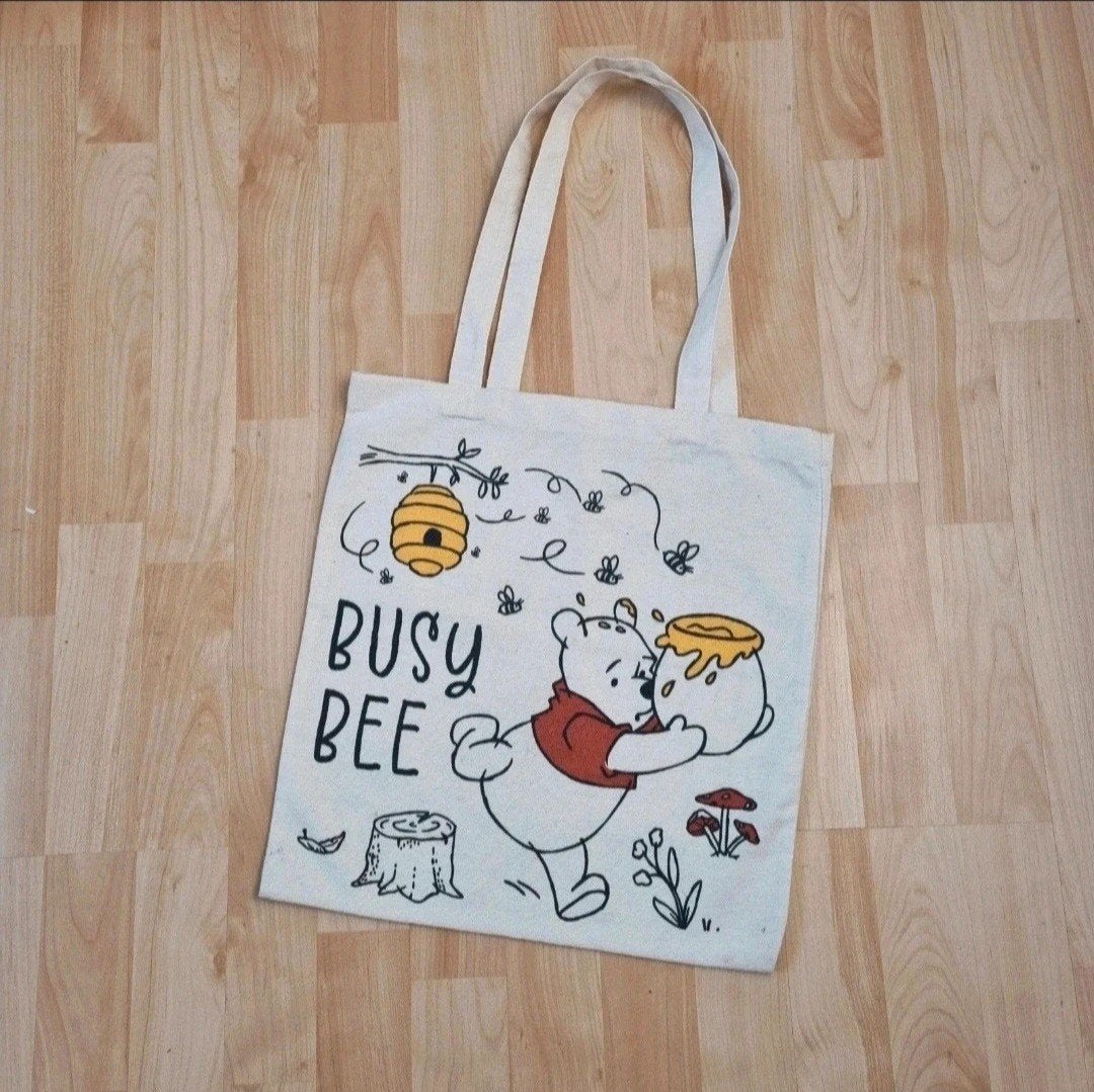 Disney winnie the pooh canvas tas bag busy bee, Ophalen of Verzenden