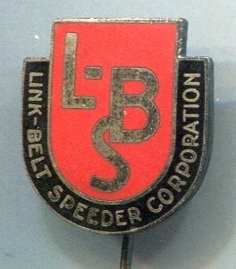 link - belt Speeder Corporation email speldje ( G_236), Ophalen of Verzenden, Zo goed als nieuw, Transport, Speldje of Pin