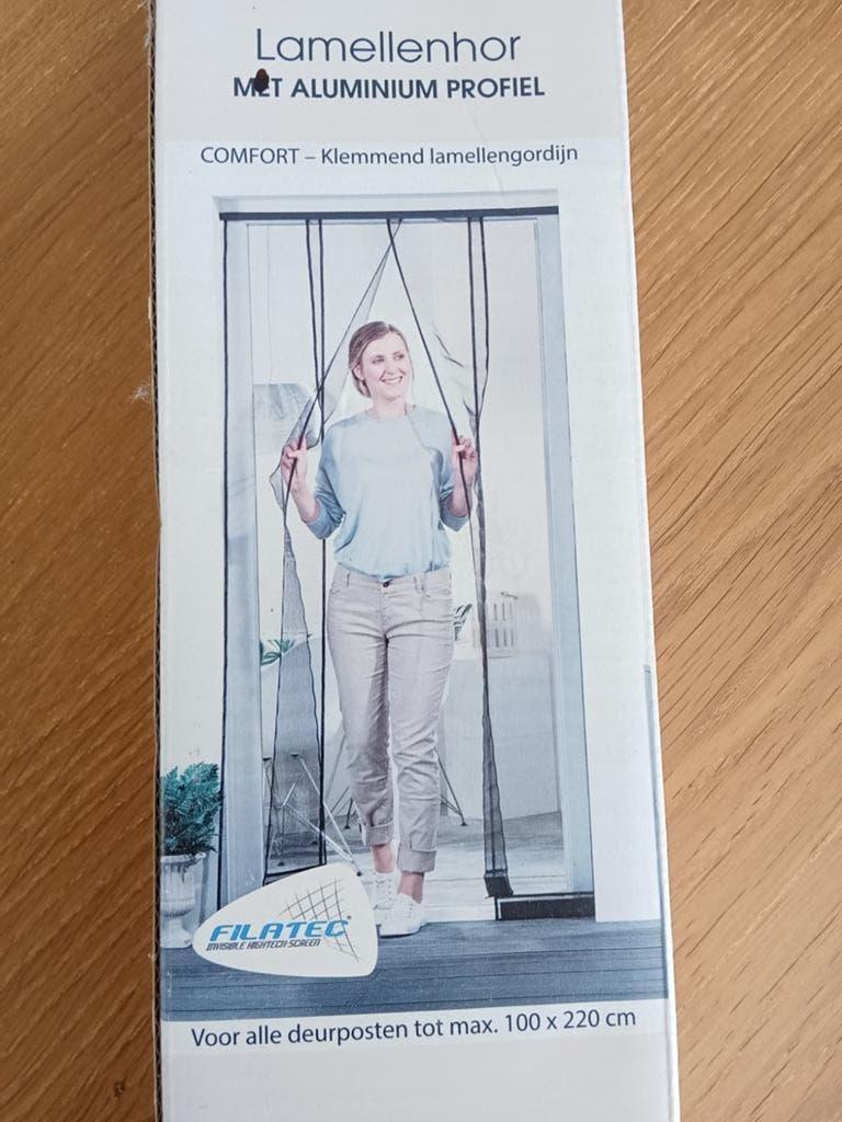 Lamellen hor(nieuw in doos)+alu profiel b100xh220 cm, Ophalen, Nieuw, Zwart