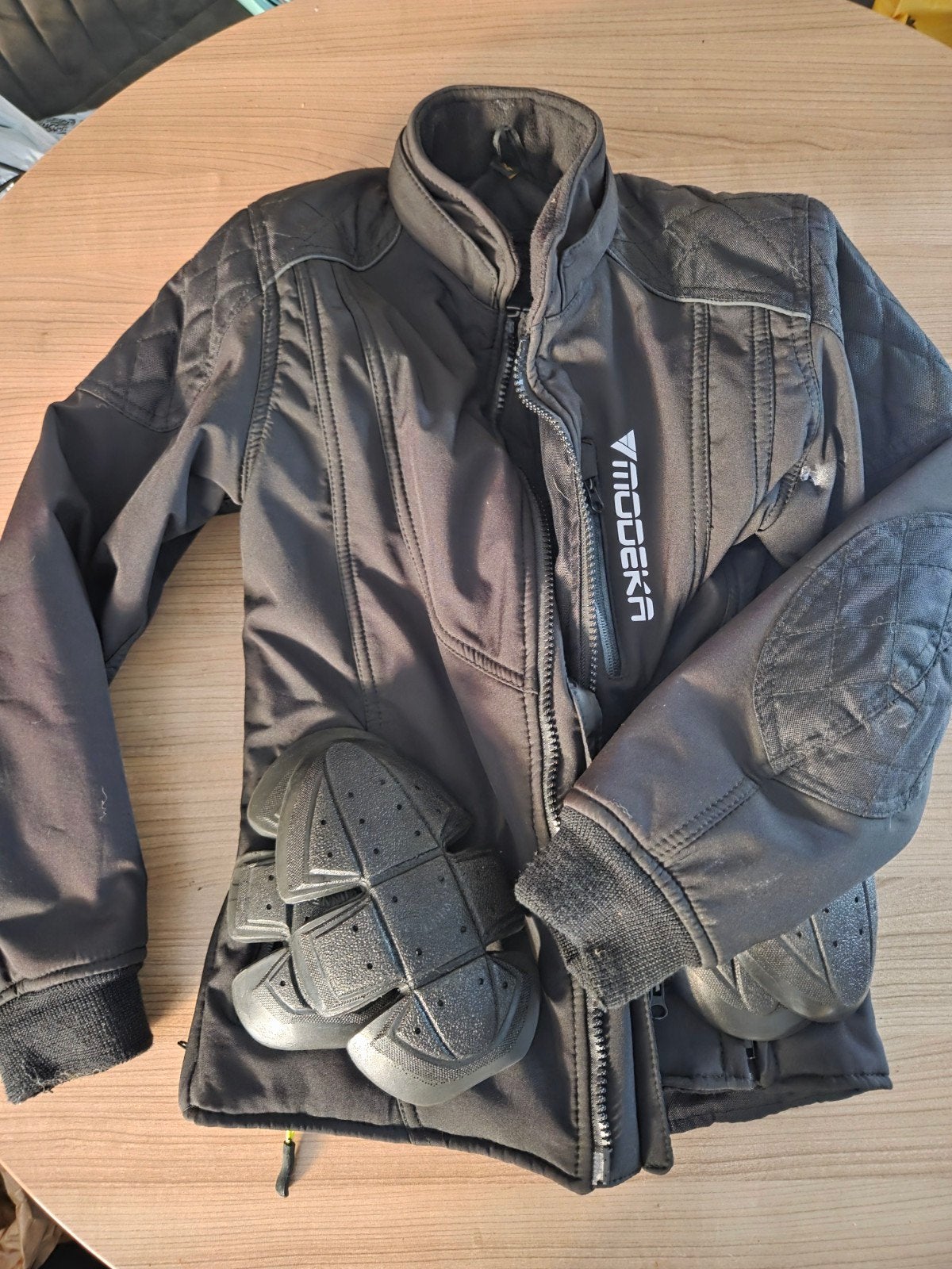 Modeka All-season Motorjas met Telefoonzak - Maat 36, Zwart, Ophalen of Verzenden, Zo goed als nieuw, Modeka