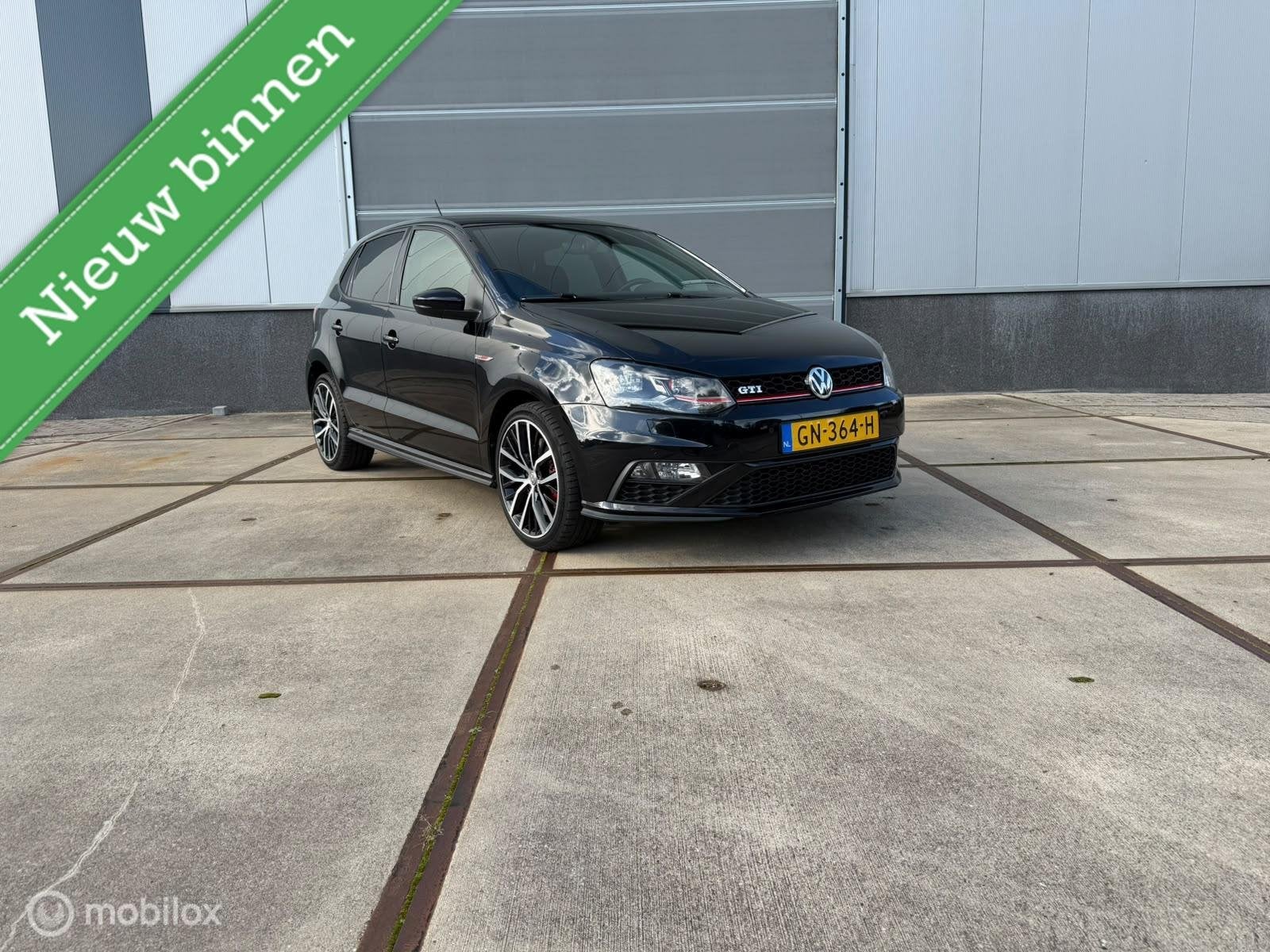 Volkswagen Polo 1.8 TSI GTI, Auto's, Gebruikt, Euro 6, Start-stop-systeem, Zwart