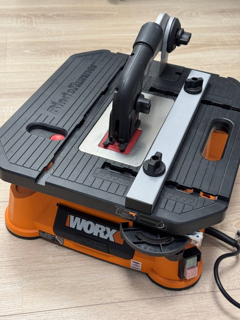Worx WX572 bladerunner tafelzaag figuurzaagmachine, Ophalen of Verzenden, Zo goed als nieuw, Zaag, Overige merken