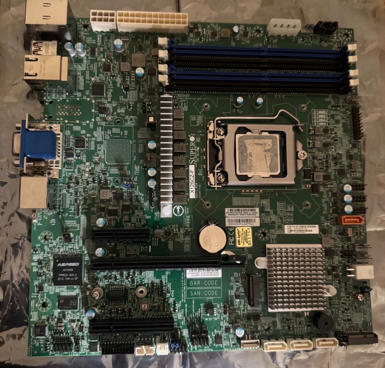 Supermicro X12SCZ-F Server Moederbord | LGA1200, Computers en Software, Ophalen, Gebruikt, Intel, DDR4