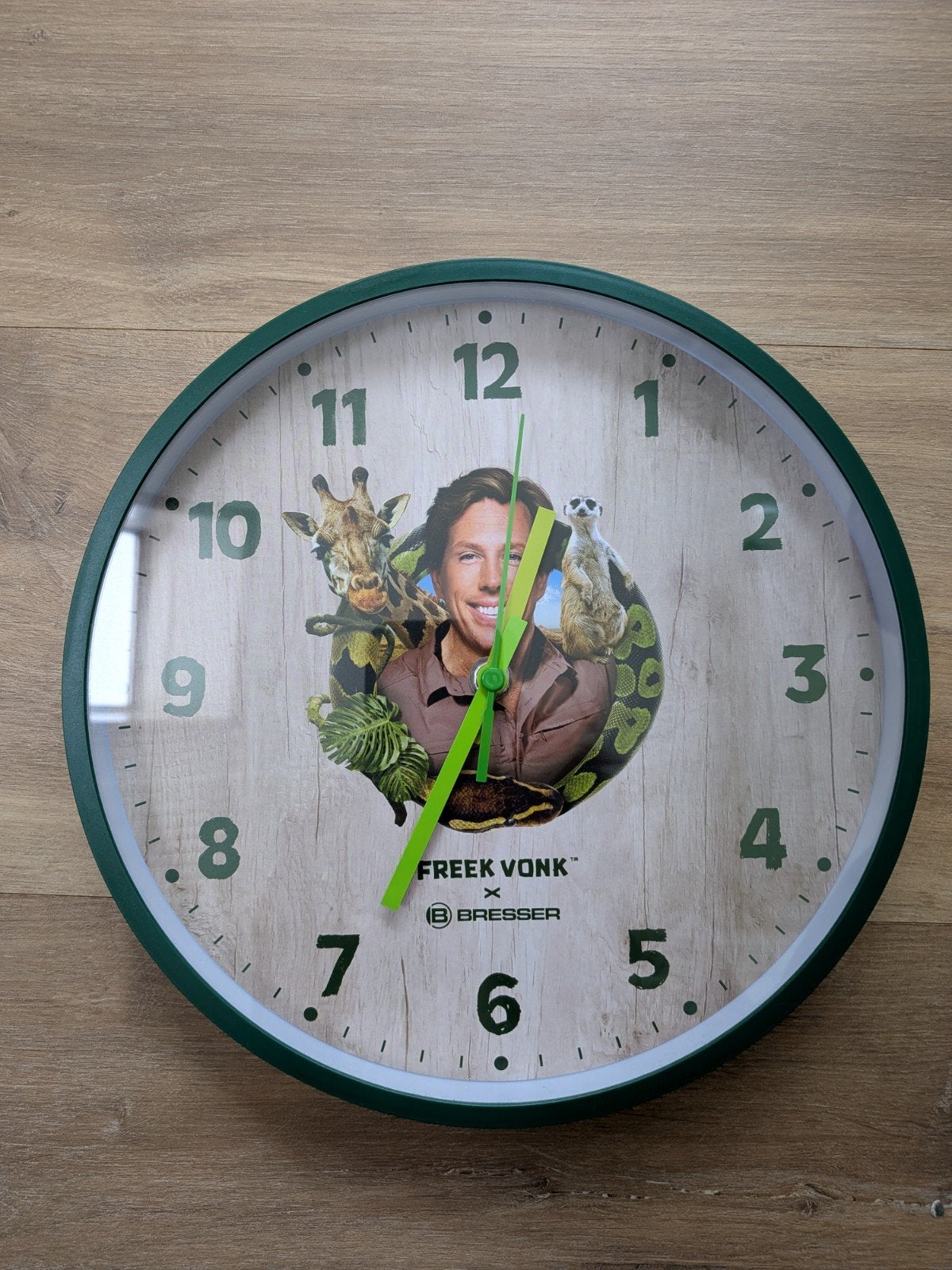 Freek Vonk x Bresser Wandklok - Groen, Ophalen, Analoog, Groen, Modern