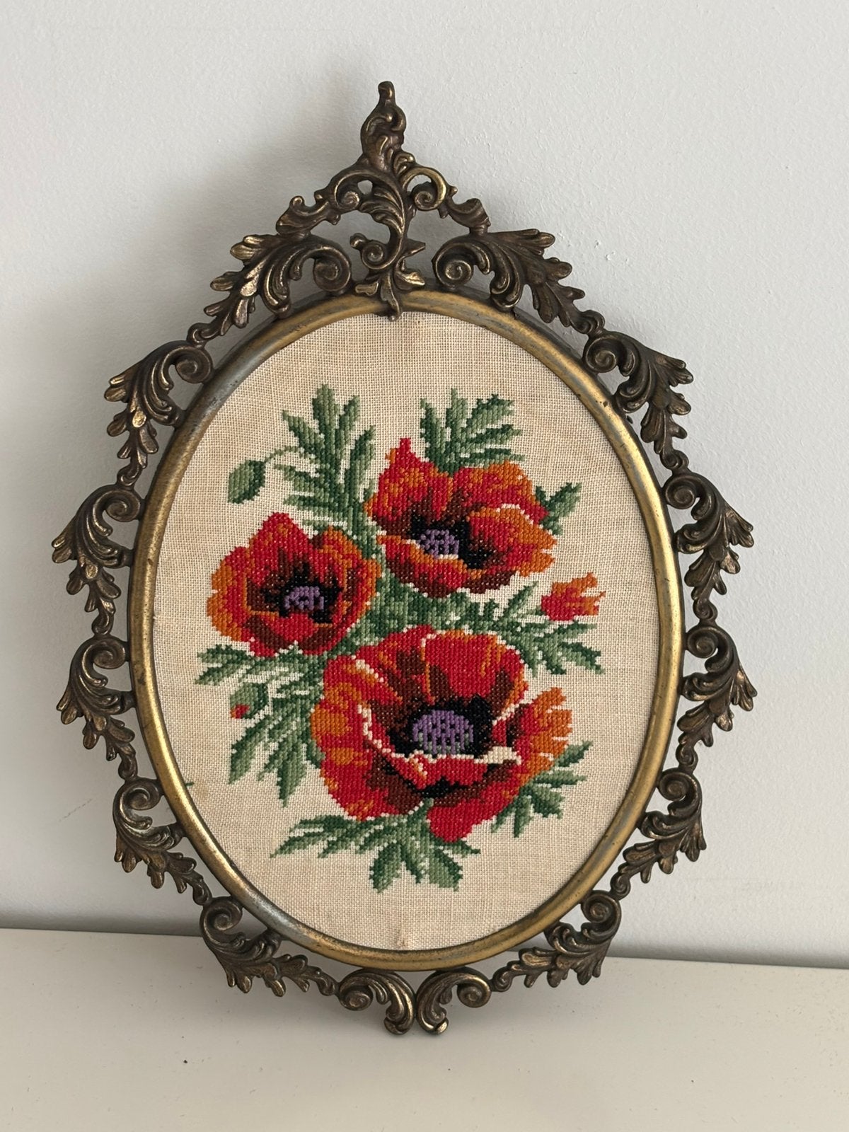 Brocante messing lijst, Antiek en Kunst, Ophalen of Verzenden