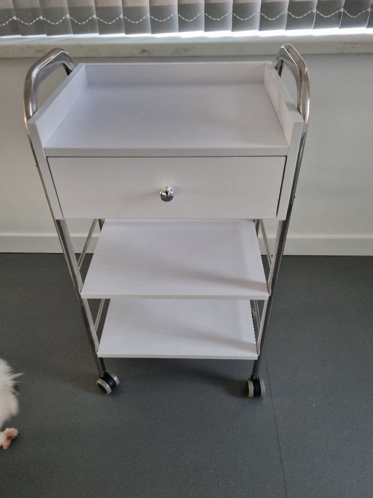 Houten en metalen beautytrolley, model MR-6003, Ophalen, Zo goed als nieuw
