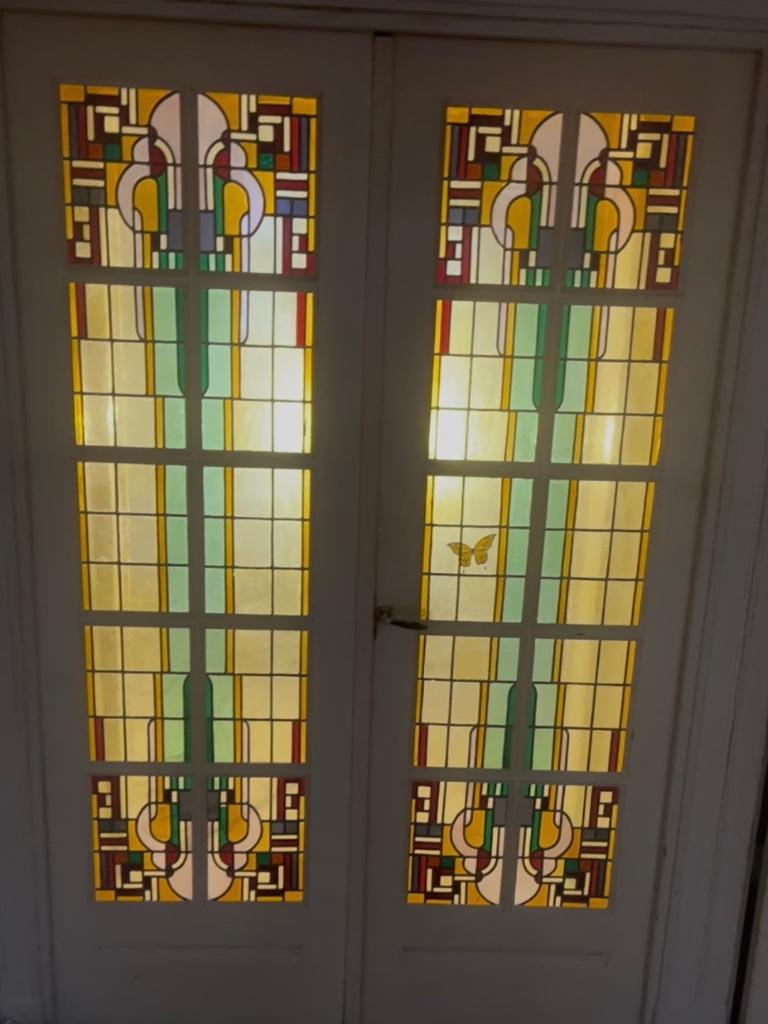 1930 art-deco ensuite deuren, Gebruikt, Binnendeur, Ophalen of Verzenden, 200 tot 215 cm