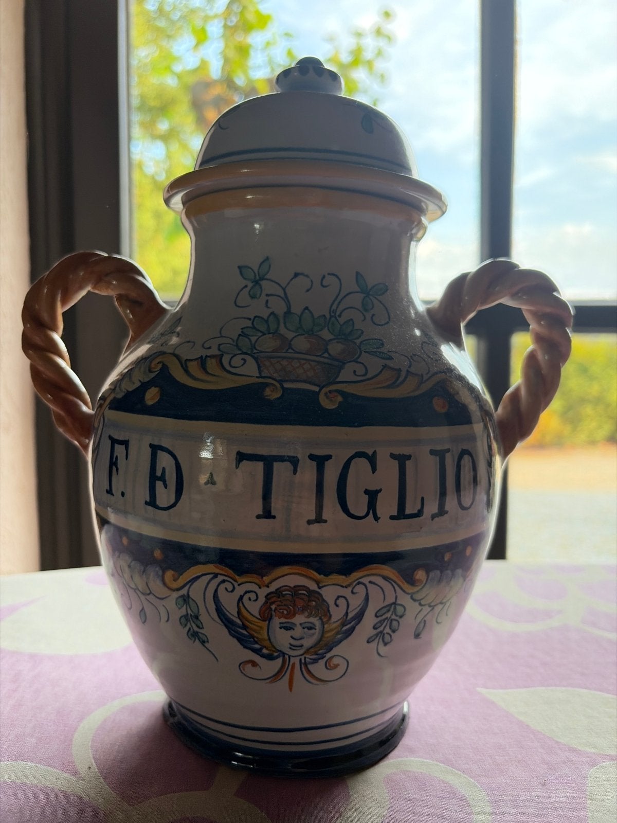 Antieke Italiaanse Apothekerspot F.D. TIGLIO, Antiek en Kunst, Ophalen
