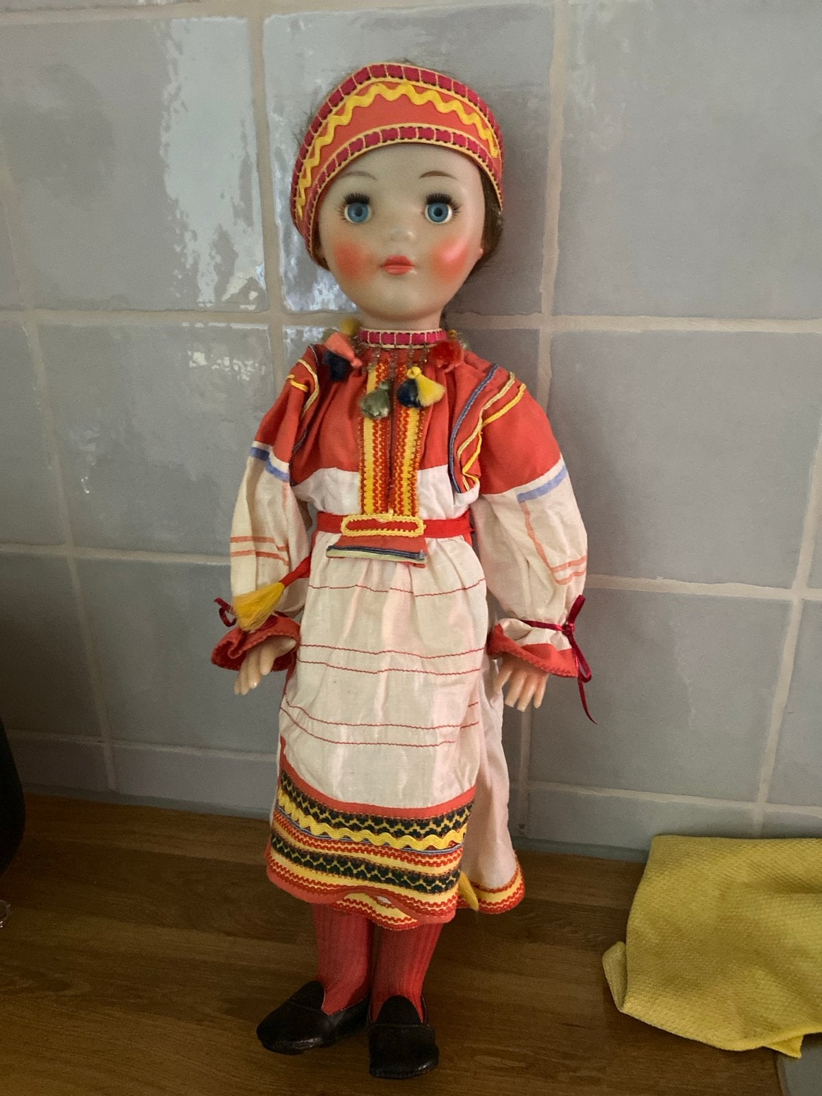Vintage Russische Souvenirpop Jaren '70 - Slavische Klederdr, Ophalen of Verzenden, Gebruikt, Pop