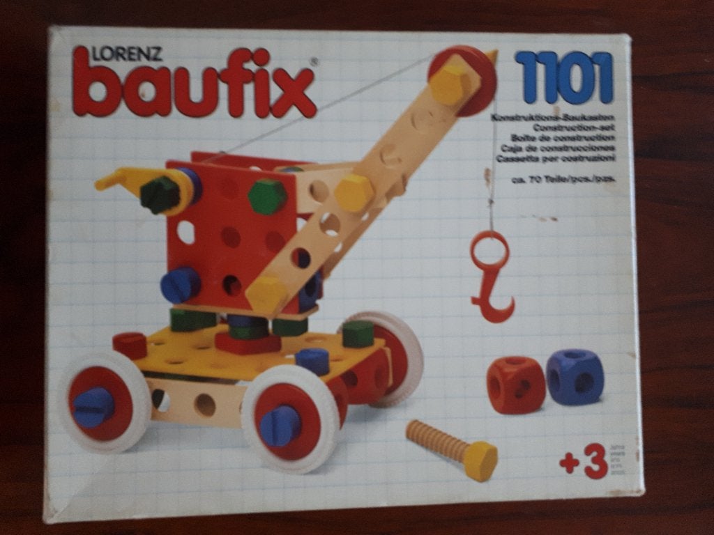 houten constructie speelgoed Baufix Lorenz vanaf 3 jaar, Ophalen, Gebruikt