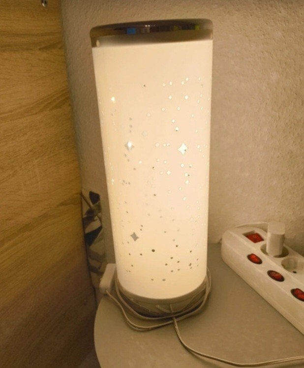 Nieuwe Livarno Home tafellamp met aan/uit knipper, Ophalen of Verzenden, Nieuw, Kunststof, 35 cm